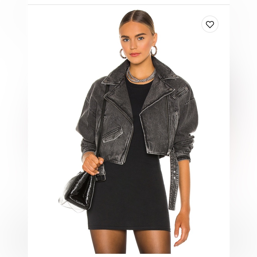 Lamarque Dylan Denim Jacket in Acid Wash